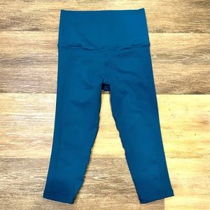 Avocado Ribbed Capri Turquoise